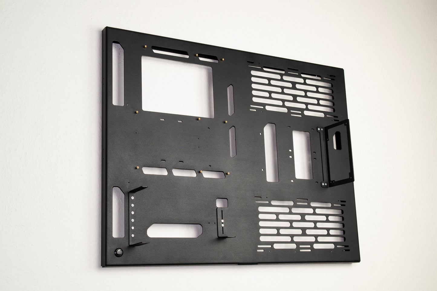 Wall Computer Dual Radiator, Wall Computer, Open Air Computer Case, Computer Wall Mount, Space Case, Open Case, Wall Computer Case,