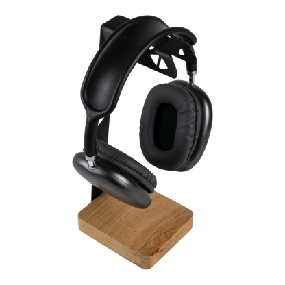 ABK Design Headphone Stand, Headphone Holder Premium , Gaming Headset Holder, Handcrafted Wood Steel Headphones Stand for Desk