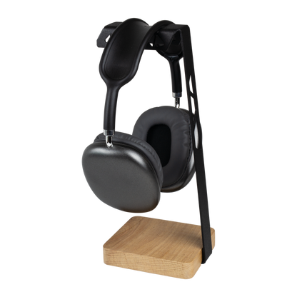 ABK Design Headphone Stand, Headphone Holder Premium , Gaming Headset Holder, Handcrafted Wood Steel Headphones Stand for Desk