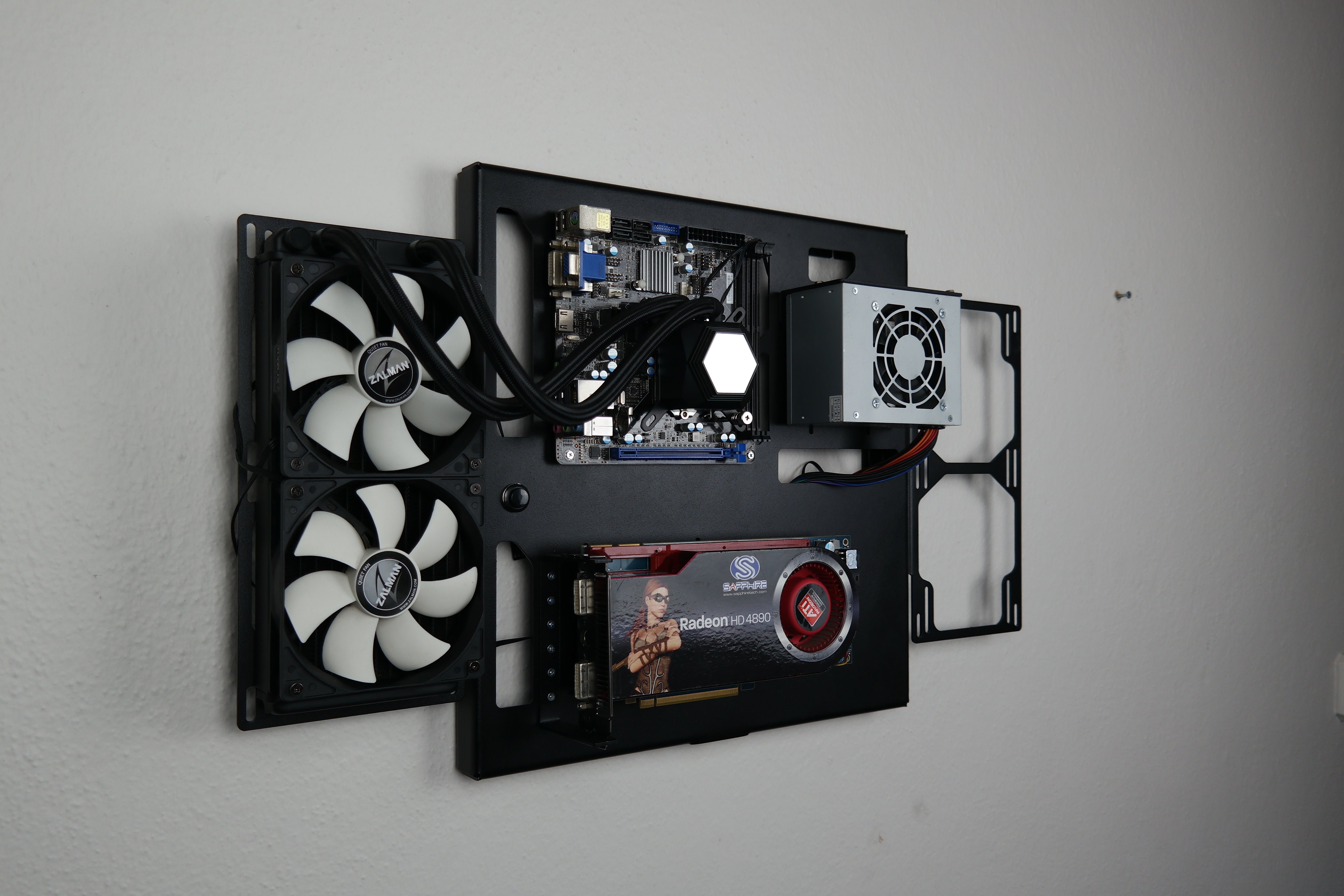 Mini ITX Wall Computer Case, Wall Mount Pc, Space Case, Custom Compute ...
