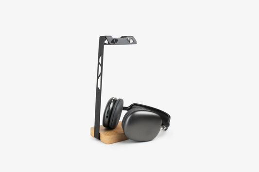 ABK Design Headphone Stand, Headphone Holder Premium , Gaming Headset Holder, Handcrafted Wood Steel Headphones Stand for Desk