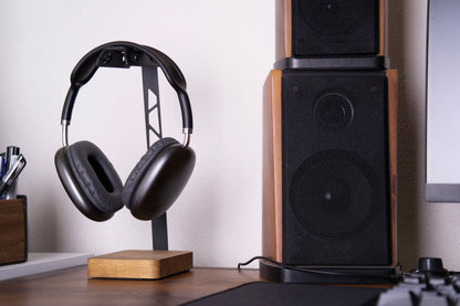 ABK Design Headphone Stand, Headphone Holder Premium , Gaming Headset Holder, Handcrafted Wood Steel Headphones Stand for Desk